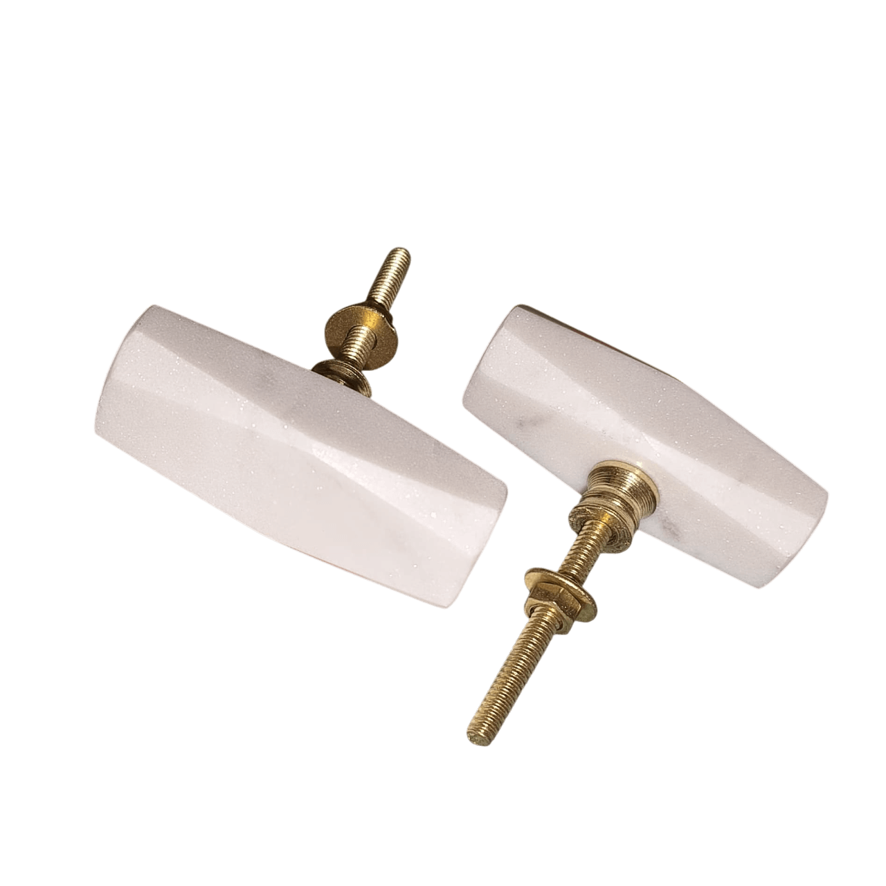 IRON & MARBLE KNOB (POLISH)